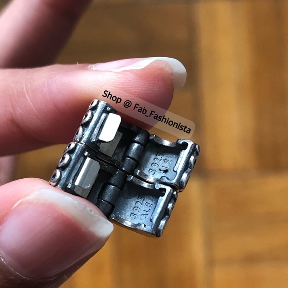 Pandora sterling silver 2 clips only - Picture 3 of 7